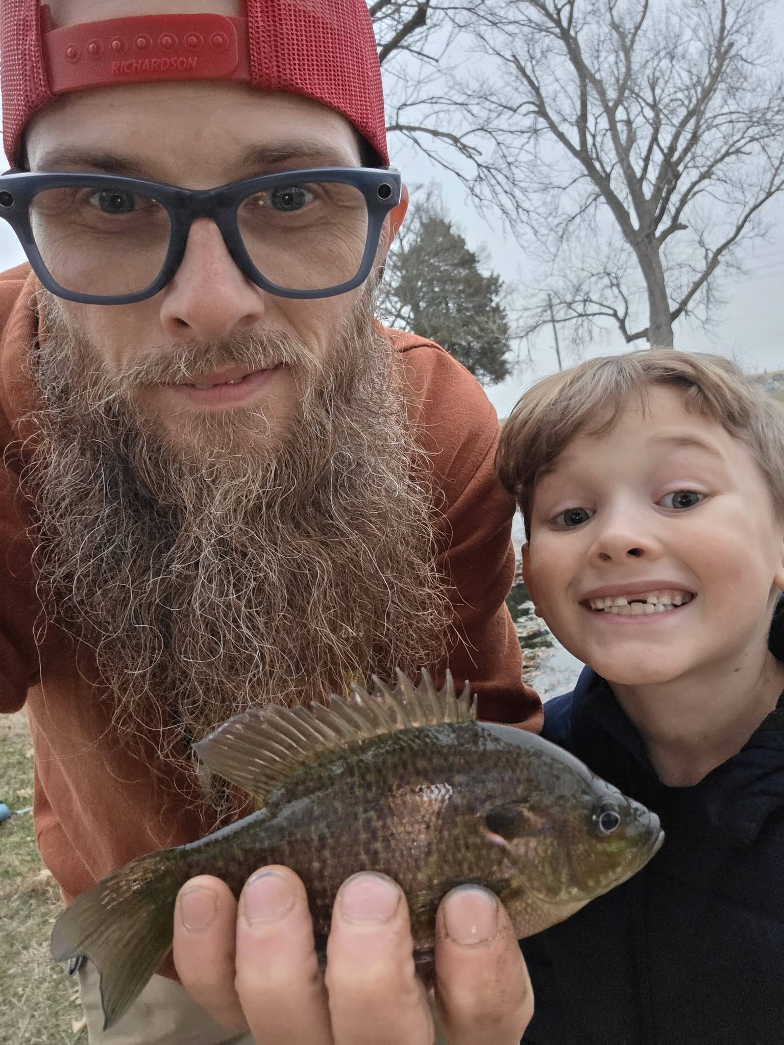 David with family at an event
